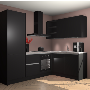 Zwarte greeploze keuken Pilsen 107648