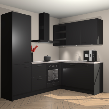 Zwarte keuken Pilsen 107649