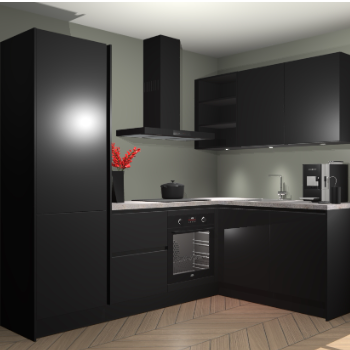 Zwarte greeploze keuken Pilsen 107651