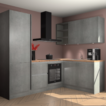 Beton Parelgrijs greeploze keuken Pilsen 107805