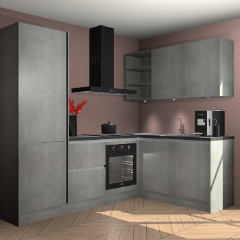 Beton Parelgrijs greeploze keuken Pilsen 107908