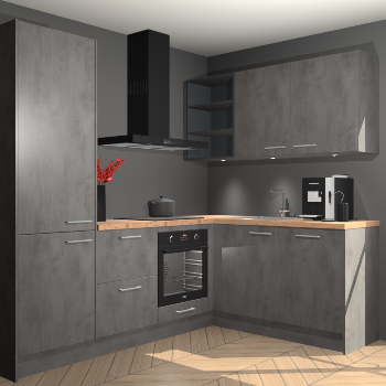 Beton Antraciet keuken Pilsen 107912