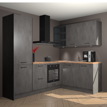 Beton Antraciet keuken Pilsen 107916