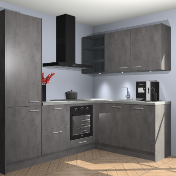 Beton Antraciet keuken Pilsen 107963