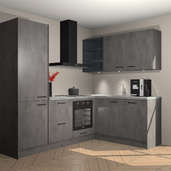 Beton Antraciet keuken Pilsen 107965