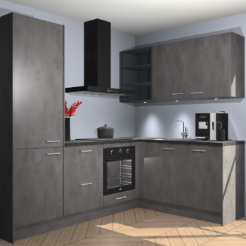 Beton Antraciet keuken Pilsen 107969