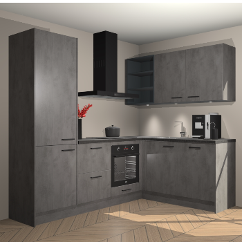 Beton Antraciet keuken Pilsen 107971
