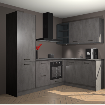 Beton Antraciet keuken Pilsen 107972