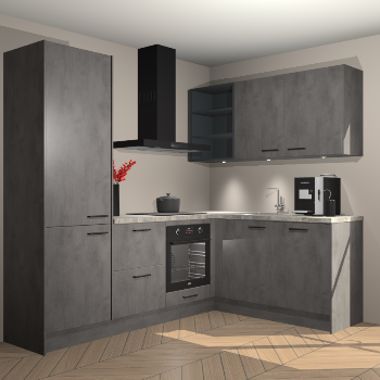 Beton Antraciet keuken Pilsen 107977