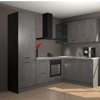 Beton Antraciet keuken Pilsen 107978