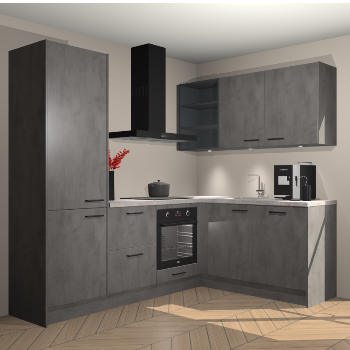 Beton Antraciet keuken Pilsen 107983