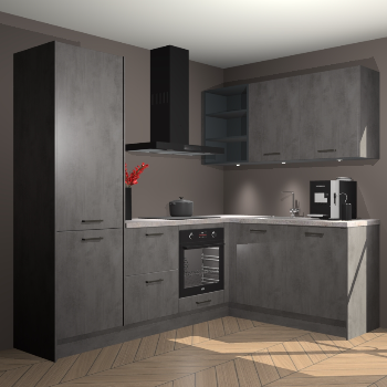 Beton Antraciet keuken Pilsen 107984