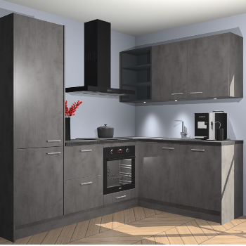 Beton Antraciet keuken Pilsen 107987