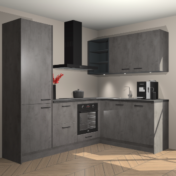 Beton Antraciet keuken Pilsen 107989