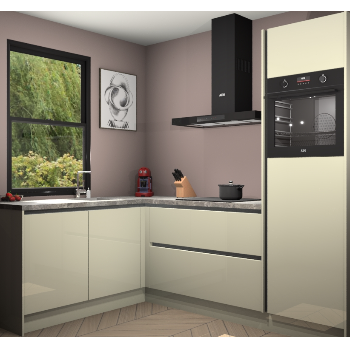 Magnolia hoogglans greeploze keuken Kinshasa 105527