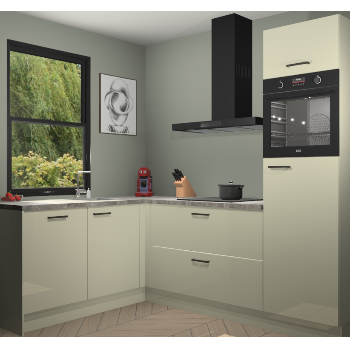 Magnolia hoogglans keuken Kinshasa 105529