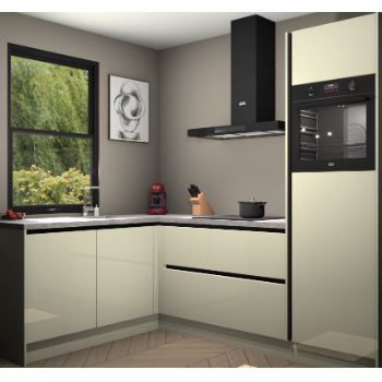 Magnolia hoogglans greeploze keuken Kinshasa 105568