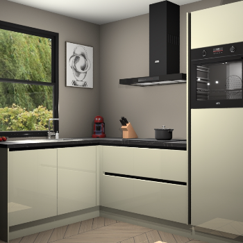 Magnolia hoogglans greeploze keuken Kinshasa 105574