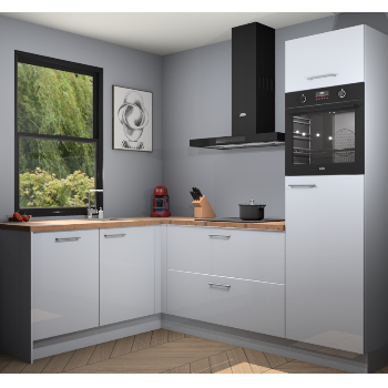 Sneeuwwitte hoogglans keuken Kinshasa 104968