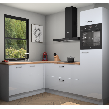 Sneeuwwitte hoogglans keuken Kinshasa 104971