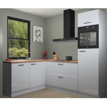 Sneeuwwitte hoogglans keuken Kinshasa 104972