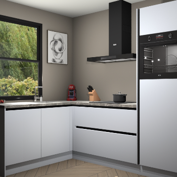 Sneeuwwitte greeploze keuken Kinshasa 105794