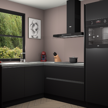 Zwarte greeploze keuken Kinshasa 106441