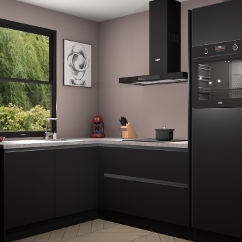 Zwarte greeploze keuken Kinshasa 106495