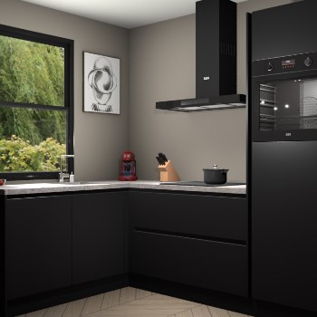 Zwarte greeploze keuken Kinshasa 106498