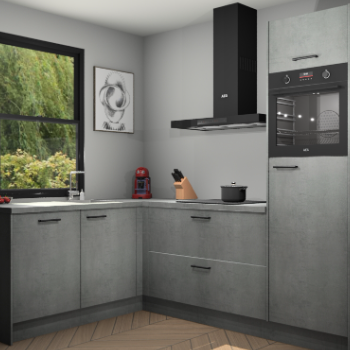 Beton Parelgijs keuken Kinshasa 107345