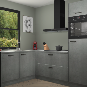 Beton Parelgijs keuken Kinshasa 107346