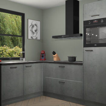 Beton Parelgijs keuken Kinshasa 107366