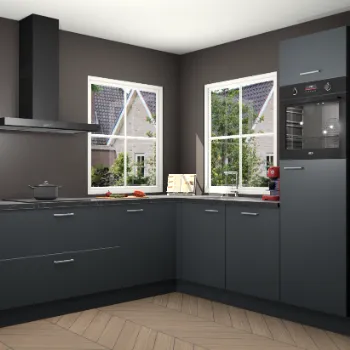 Onyxgrijze keuken Pai 21925