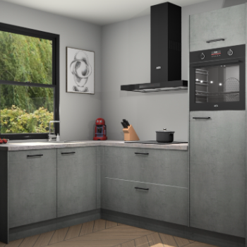 Beton Parelgijs keuken Kinshasa 107425