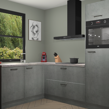 Beton Parelgijs keuken Kinshasa 107426