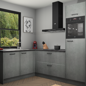 Beton Parelgijs keuken Kinshasa 107431