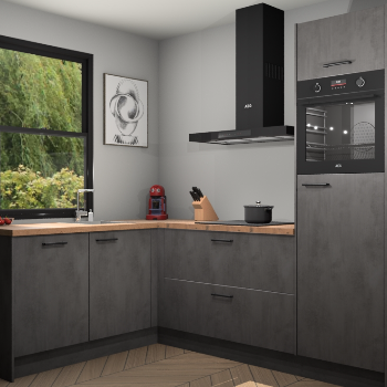 Beton Antraciet keuken Kinshasa 107496