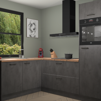 Beton Antraciet keuken Kinshasa 107497
