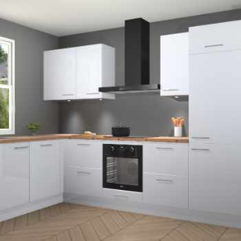 Sneeuwwitte hoogglans keuken Beijing 107926