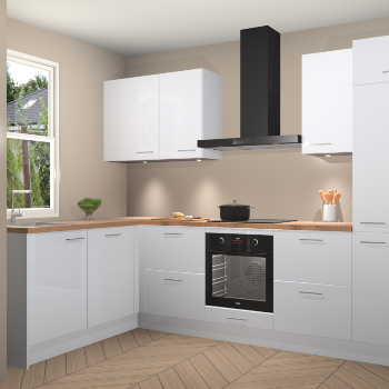 Sneeuwwitte hoogglans keuken Beijing 107927