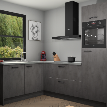 Beton Antraciet keuken Kinshasa 107516