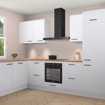 Sneeuwwitte hoogglans keuken Beijing 107929