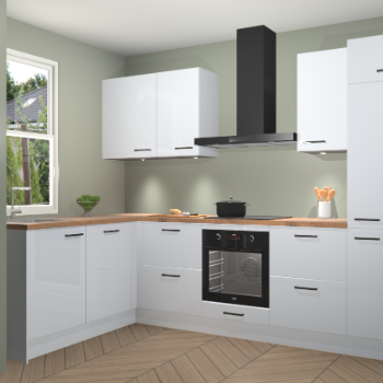 Sneeuwwitte hoogglans keuken Beijing 107930