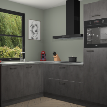 Beton Antraciet keuken Kinshasa 107517