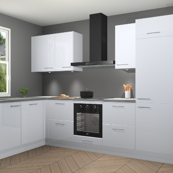 Sneeuwwitte hoogglans keuken Beijing 107932