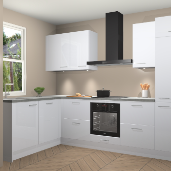 Sneeuwwitte hoogglans keuken Beijing 107933