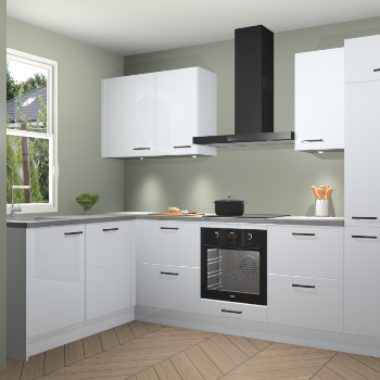 Sneeuwwitte hoogglans keuken Beijing 107936