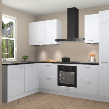 Sneeuwwitte hoogglans keuken Beijing 107943