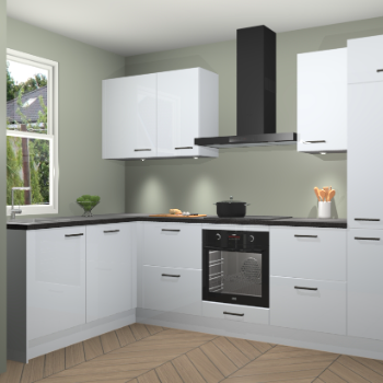 Sneeuwwitte hoogglans keuken Beijing 107946