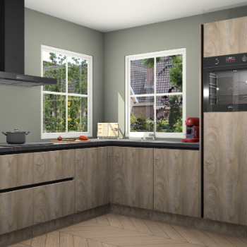 Cantaro eiken greeploze keuken Pai 21838